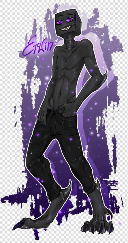 Shirtless Enderman  art By Ava ria    Эндермен Арт  HD Png DownloadTransparent PNG