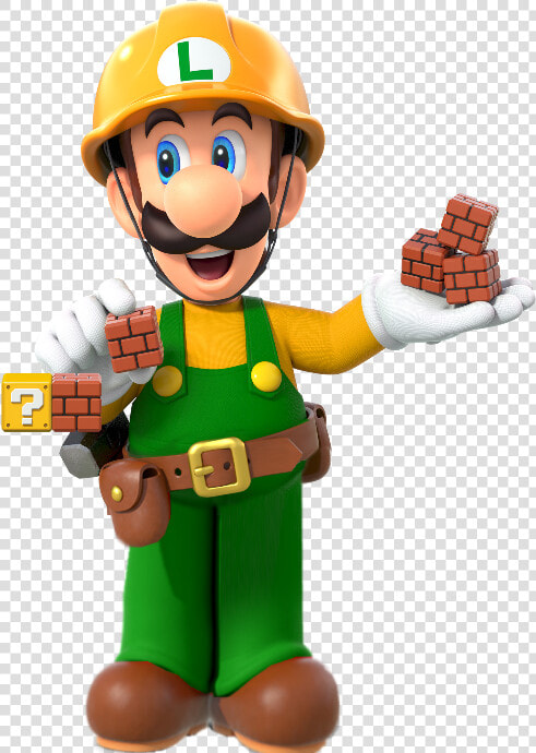 Super Luigi Full Body   Super Mario Maker 2 Mario And Luigi  HD Png DownloadTransparent PNG