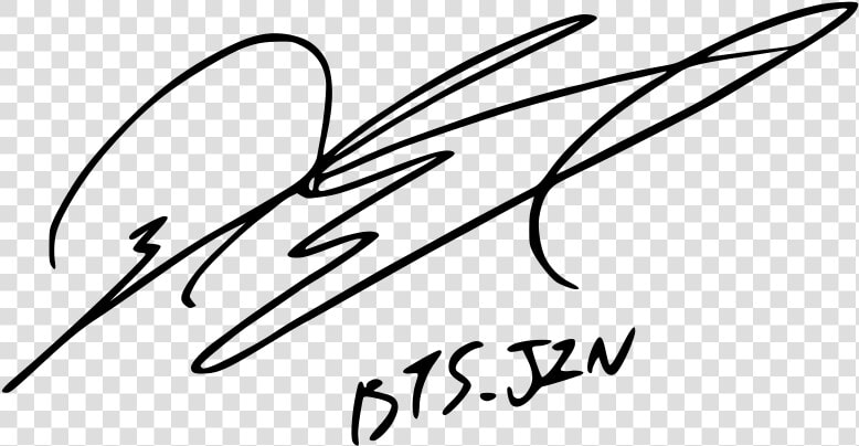 Signature Of Bts   Bts Jin Signature Png  Transparent PngTransparent PNG