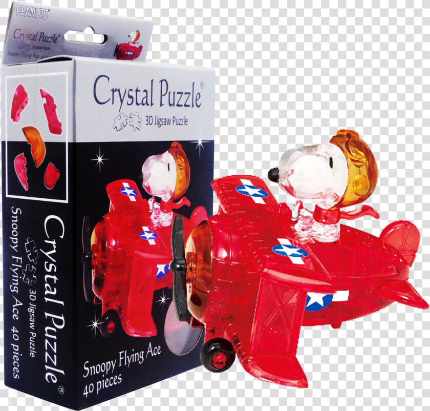 Snoopy Flying Ace   3d Crystal Puzzle Snoopy  HD Png DownloadTransparent PNG