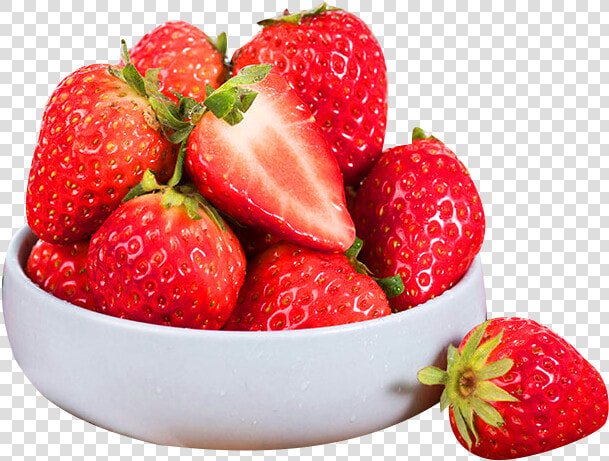 Bowl Of Strawberries Png  Transparent PngTransparent PNG