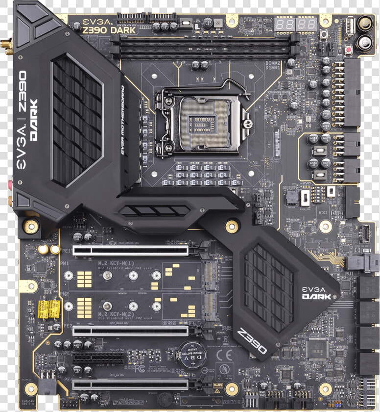 Evga Z390 Dark 1   Evga Motherboard  HD Png DownloadTransparent PNG