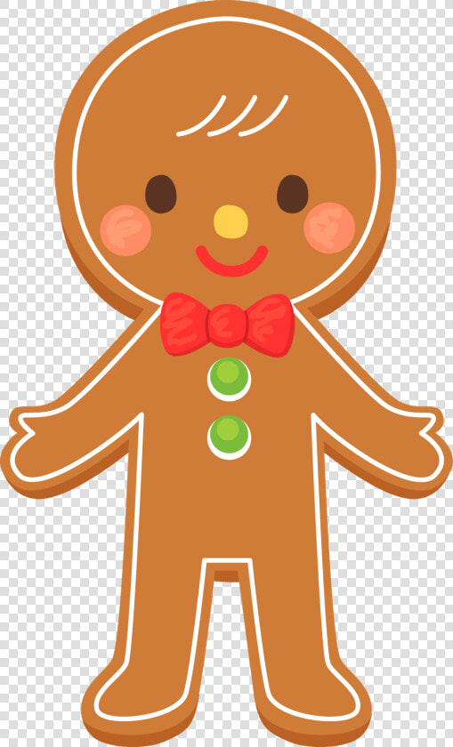 Clipart Cookies Cute   Cute Gingerbread Man Clipart  HD Png DownloadTransparent PNG