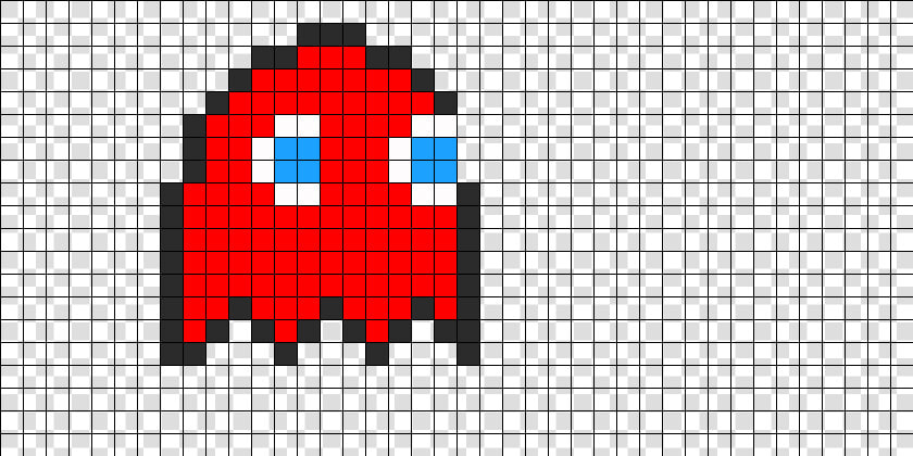 Pac Man Ghost Perler Bead Pattern   Bead Sprite   Back To The Future Pixel Art  HD Png DownloadTransparent PNG