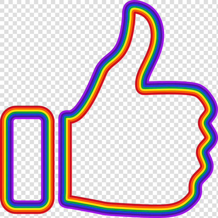 Thumbs Up  Facebook  Like  Colorful  Prismatic   Rainbow Thumbs Up Png  Transparent PngTransparent PNG