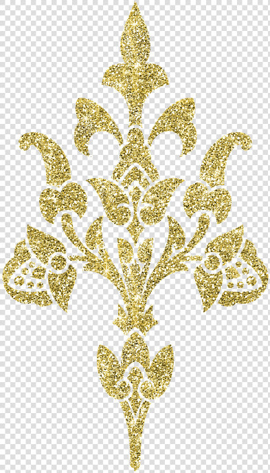 Gold  Authentic  Silvery  Flowering  Pattern   Golden Pattern Transparent  HD Png DownloadTransparent PNG