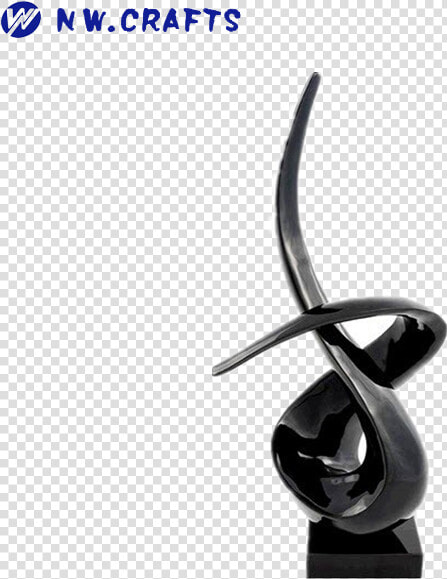 Modrest Abstract Rotatory Statue Modern Resin Black   Bronze Sculpture  HD Png DownloadTransparent PNG