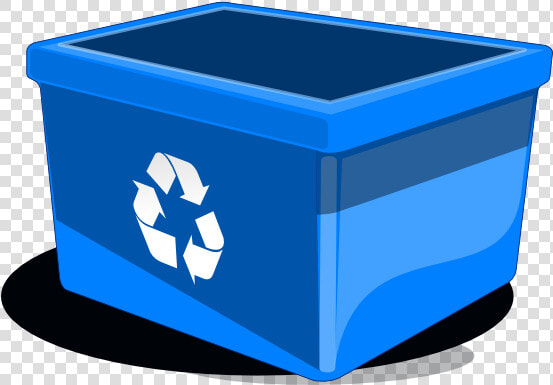 Recycle Bin Svg Clip Arts   Blue Recycling Bin Clipart  HD Png DownloadTransparent PNG