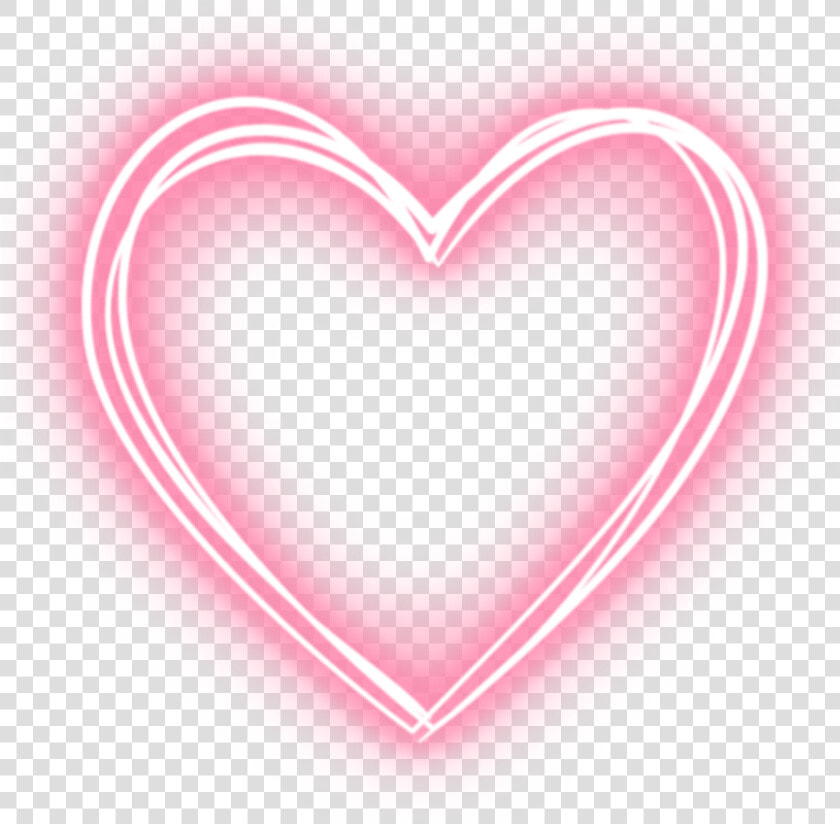  love  neon  heart  pink  freetoedit   Transparent Neon Pink Heart  HD Png DownloadTransparent PNG