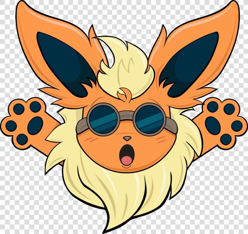 Flareon Emoji   Shocked  HD Png DownloadTransparent PNG