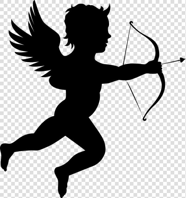 Angel  Arrow  Bow  Cartoon  Cherub  Chubby  Cupid   Cupid Silhouette Png  Transparent PngTransparent PNG