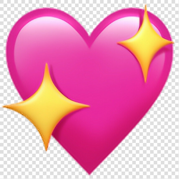  heart  emoji  iphone  อีโมจิไอโฟน  emoji Iphone   Sparkle Heart Emoji Transparent Background  HD Png DownloadTransparent PNG