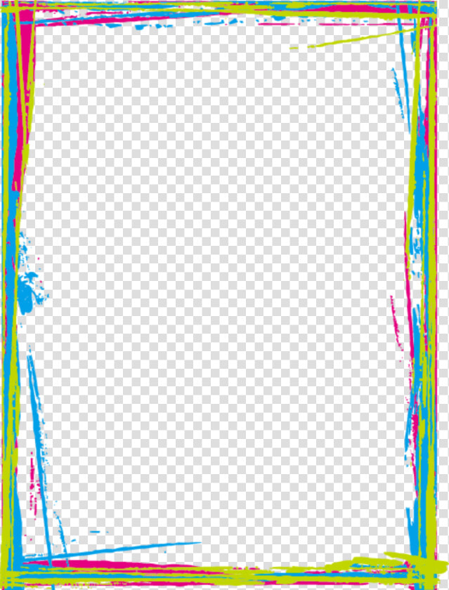  ftestickers  frame  borders  linedrawing  cute  colorful   Colorful Border Png  Transparent PngTransparent PNG