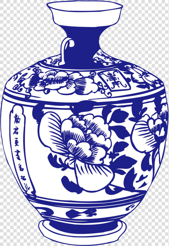 Jar Clipart Pottery   Chinese Ceramic Black And White  HD Png DownloadTransparent PNG