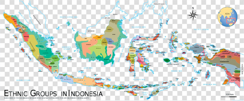 Indonesian Ethnic Groups Map  HD Png DownloadTransparent PNG