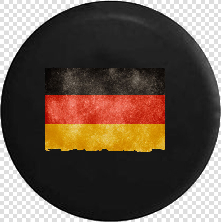 Vintage Distressed German Flag Rv Camper Spare Tire   Circle  HD Png DownloadTransparent PNG