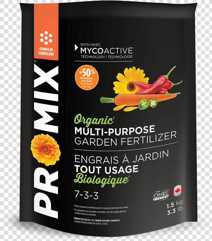 Pro Mix Organic Garden Fertilizer Multi Purpose 7 3   Tangelo  HD Png DownloadTransparent PNG