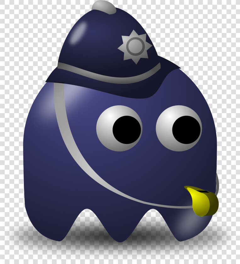 Purple smile pacman   Policeman Clipart  HD Png DownloadTransparent PNG