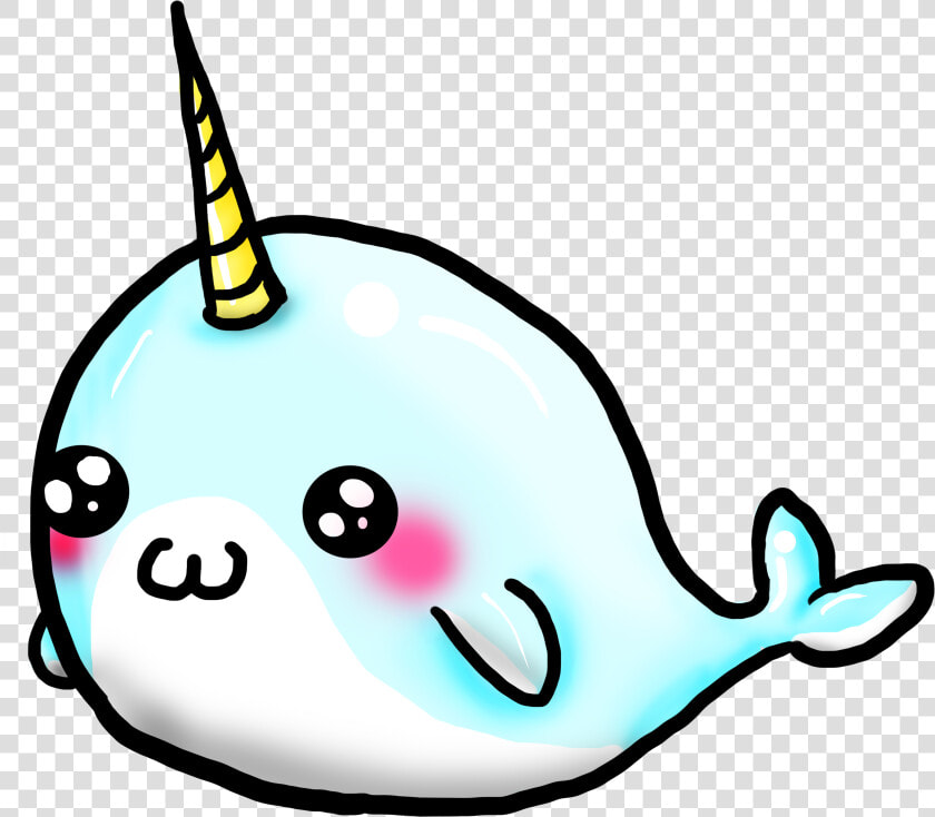 Narwhal Clipart Narwhale   Kawaii Unicorn Easy Drawings  HD Png DownloadTransparent PNG