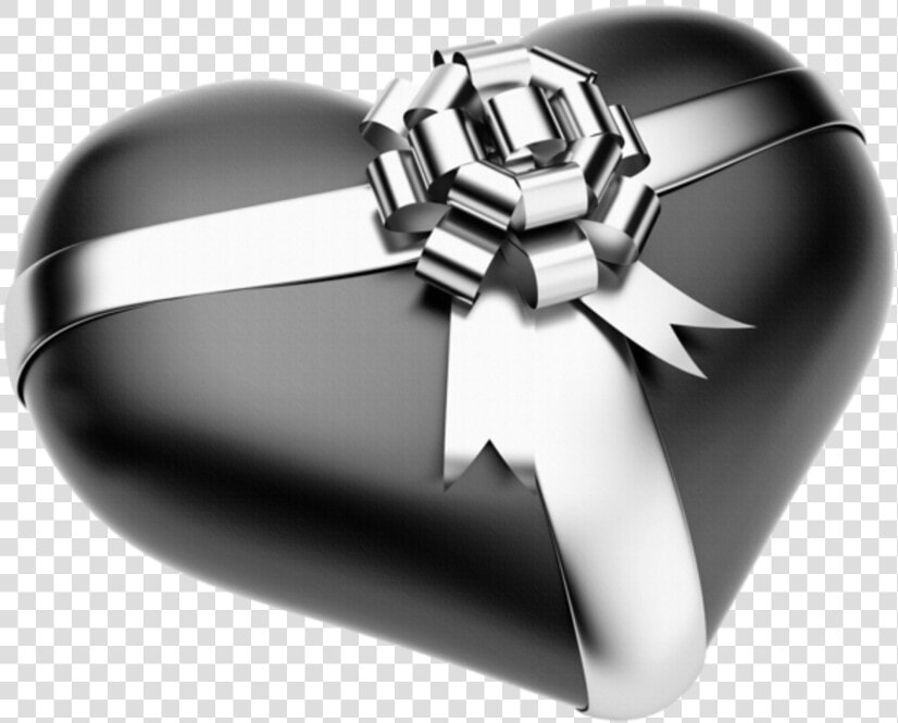  gift  regalo  present  presente  heart  corazon  black   Heart  HD Png DownloadTransparent PNG