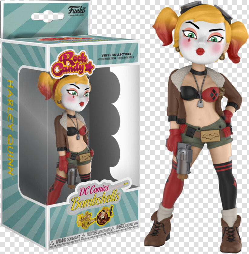 Harley Quinn Rock Candy 5” Vinyl Figure By Funko   Rock Candy Funko Pop  HD Png DownloadTransparent PNG