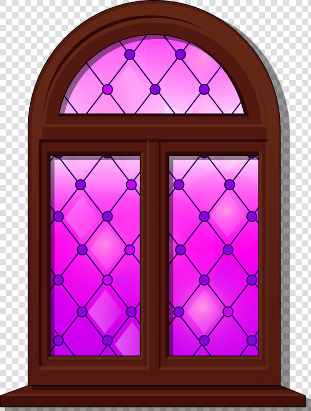 Clipart Church Stained Glass   Pink Castle Window Clipart  HD Png DownloadTransparent PNG