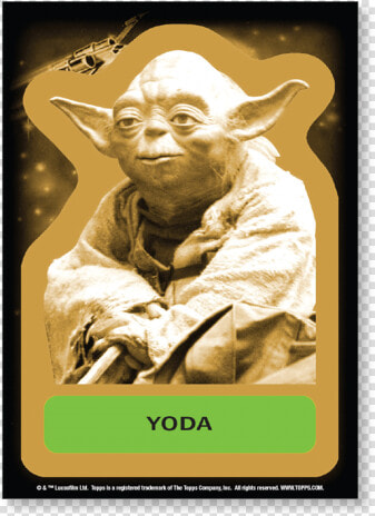 Yoda Character Sticker Artwork Gold Ed   Yoda Gordo  HD Png DownloadTransparent PNG