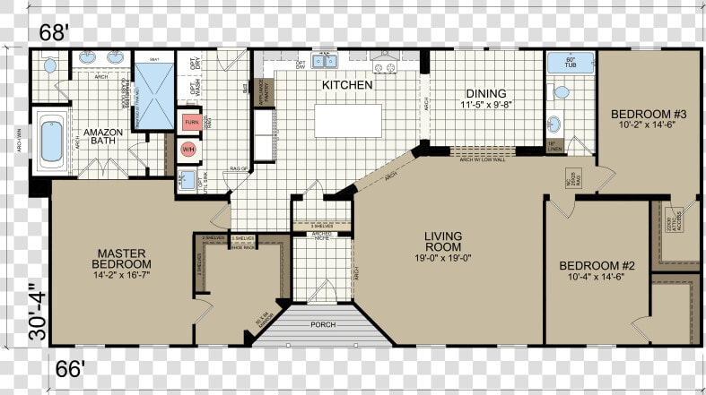 Two Bedroom Champion Homes Floor Plans  HD Png DownloadTransparent PNG