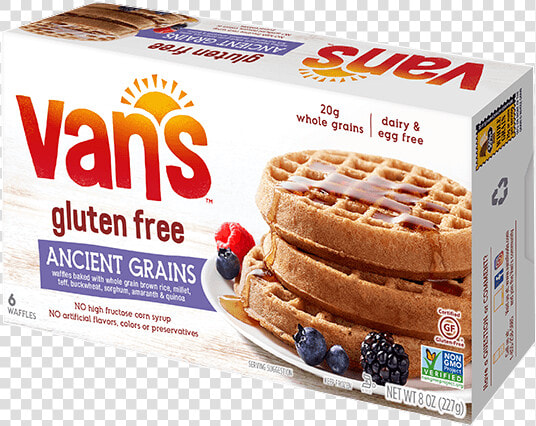 Gluten Free Waffles   Vans Gluten Free Blueberry Waffles  HD Png DownloadTransparent PNG