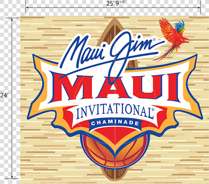 Court Decal For Maui Jim Maui Invitational Court Design   Maui Invitational 2019 Logo  HD Png DownloadTransparent PNG