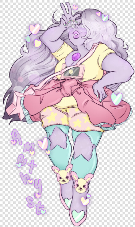 Art Fanart Pastel Requests Fairy Kei Amethyst Su Steven   Fan Art  HD Png DownloadTransparent PNG