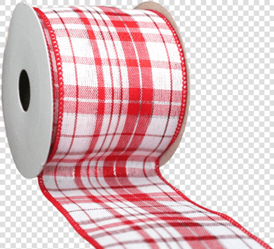 Joyful Plaid White red 50yds Ribbon   Tartan  HD Png DownloadTransparent PNG