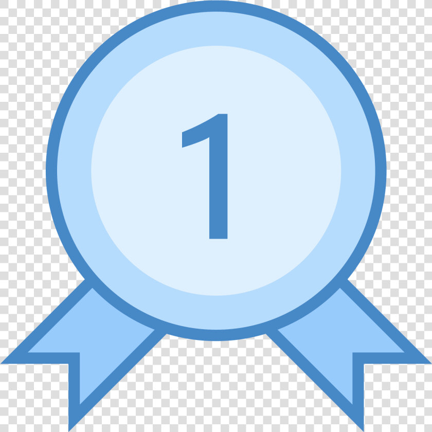 This Is A Picture Of An Award Ribbon For Being Number   Best Icon Blue  HD Png DownloadTransparent PNG