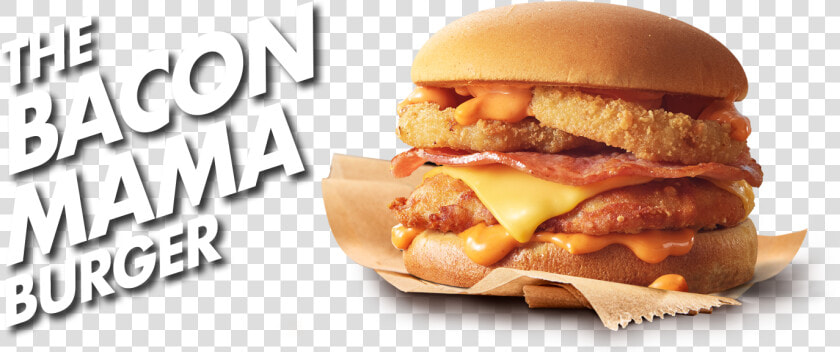 Bacon Mama Burger   Red Rooster Bacon Mama  HD Png DownloadTransparent PNG