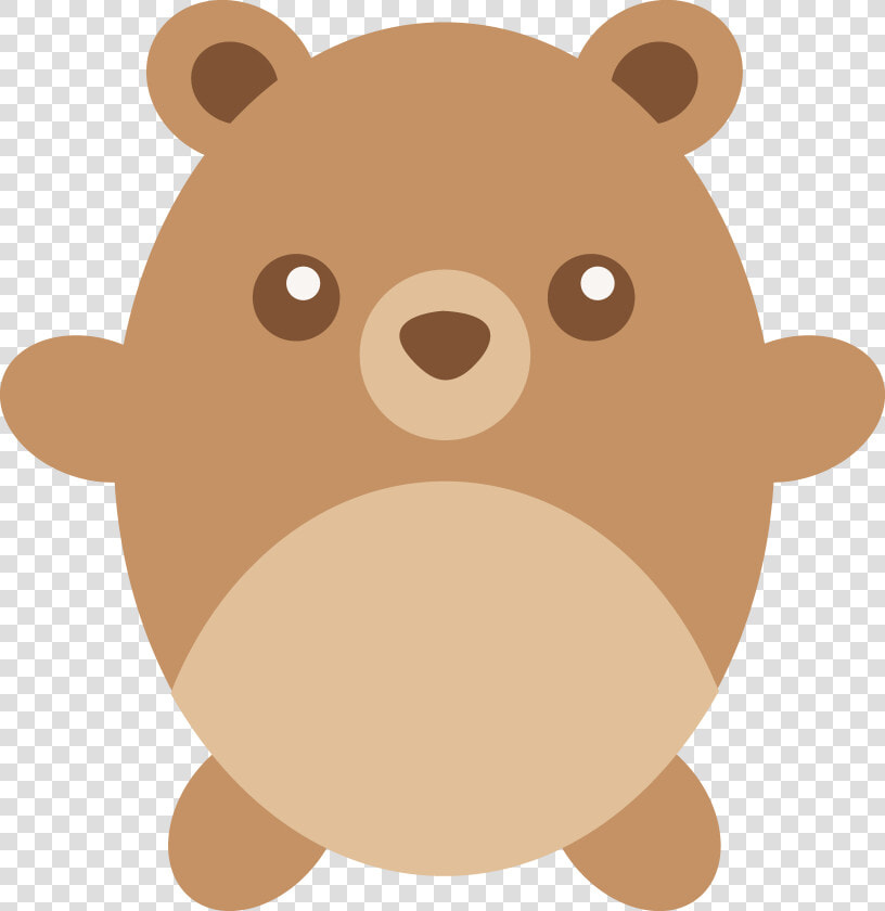 Cute Chubby Brown Teddy Bear   Cute Fat Bear Cartoon  HD Png DownloadTransparent PNG