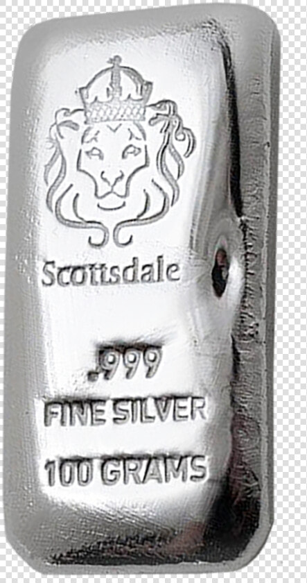 Scottsdale Mint 100g Cast Silver Bar   Milk  HD Png DownloadTransparent PNG