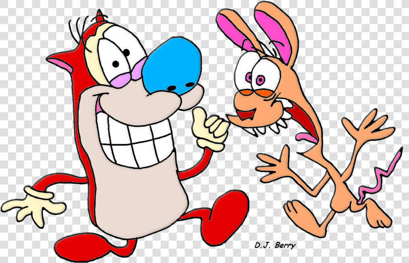 Stimpy And Ren   No Parking Berry Nickelodeon 25  HD Png DownloadTransparent PNG