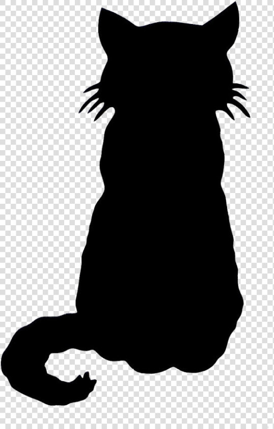 Black Cat Silhouette Of At Free For Personal Use Transparent   Cartoon Black Cat Sitting  HD Png DownloadTransparent PNG