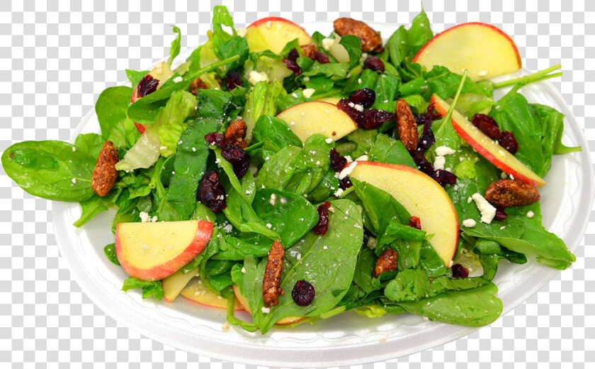 Fruit Salad With Ice Cream Png Download   Spinach Salad  Transparent PngTransparent PNG