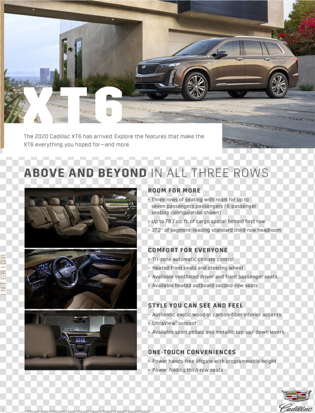 2020 Xt6 Digital Brochure   Cadillac Xt6 Service  HD Png DownloadTransparent PNG