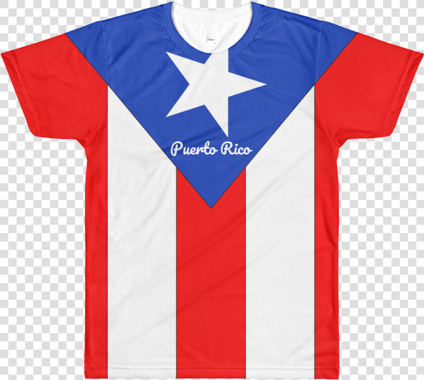 Puerto Rico Flag All Over Printed T Shirt  HD Png DownloadTransparent PNG