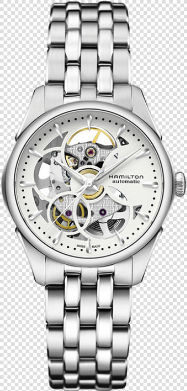 Skeleton Lady Auto The Lady Auto Comes In A Stainless   Hamilton Jazzmaster Skeleton Ladies  HD Png DownloadTransparent PNG