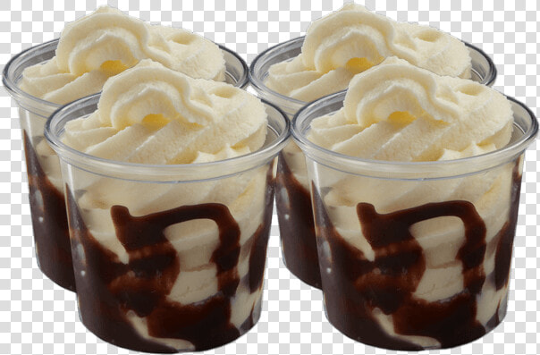 Choc Sundaes 4 Pack   Dominos Mini Choc Sundae  HD Png DownloadTransparent PNG