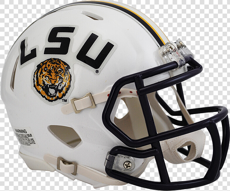 Lsu White Speed Mini Helmet   Lsu Helmet  HD Png DownloadTransparent PNG