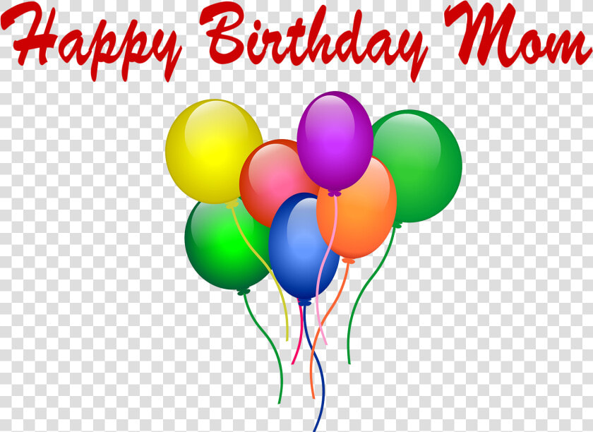 Happy Birthday Mom Png Photo   Balões Personalizados  Transparent PngTransparent PNG