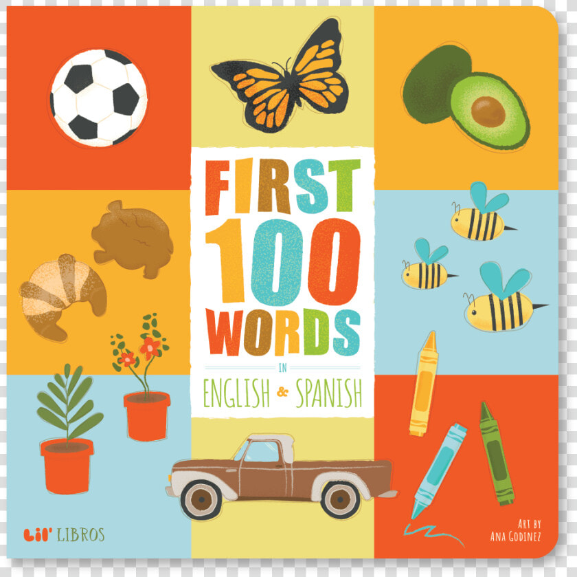 First 100 Words In English And Spanish  Bilingual  HD Png DownloadTransparent PNG