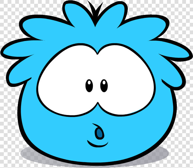 Blue Puffle Shocked   Club Penguin Blue Puffle  HD Png DownloadTransparent PNG