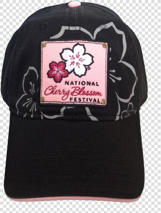 Cherry Black Patch Hat New   National Cherry Blossom Festival  HD Png DownloadTransparent PNG