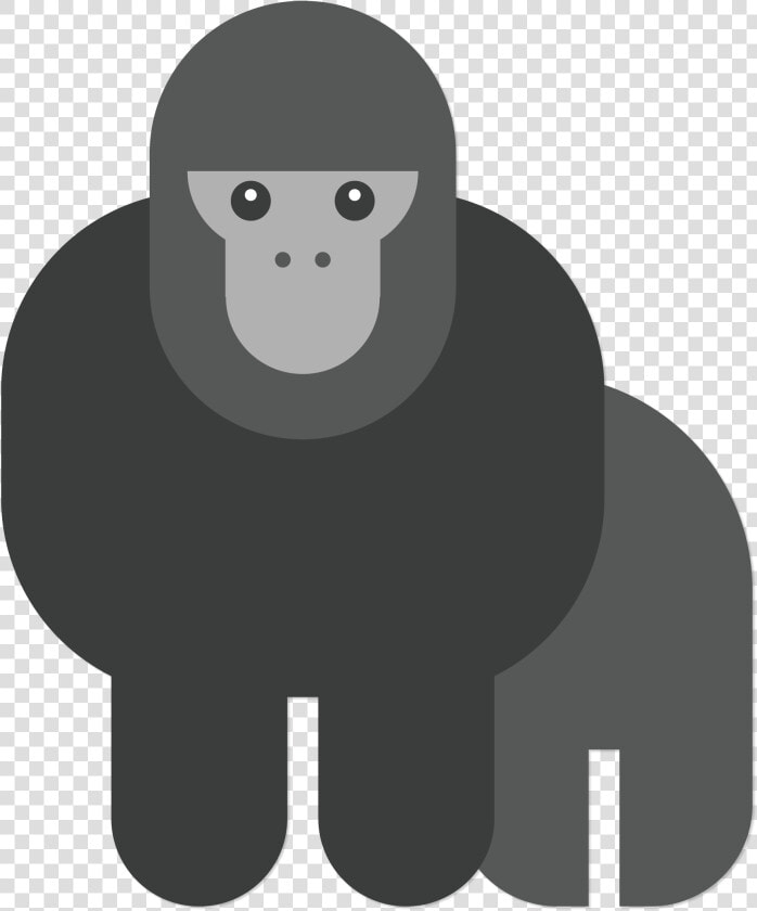 Gorilla Chimpanzee Orangutan Euclidean Vector   Cartoon  HD Png DownloadTransparent PNG