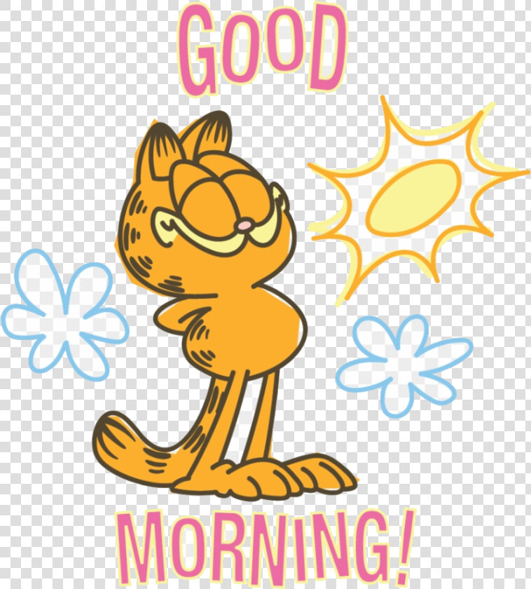 Good Morning Garfield Line Messaging Sticker Wednesday   Good Morning Tuesday Garfield  HD Png DownloadTransparent PNG